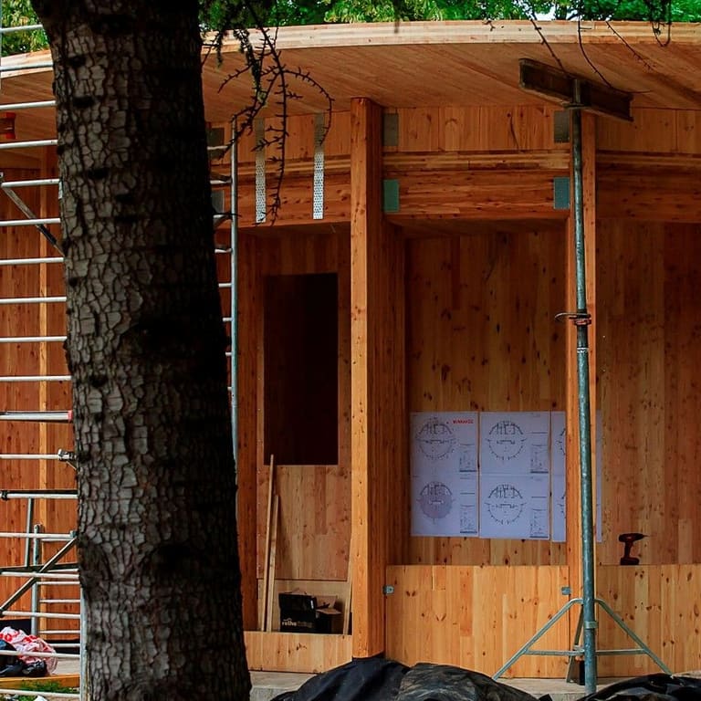 A Vakok kertje pavilonjának részlete a Városligetben